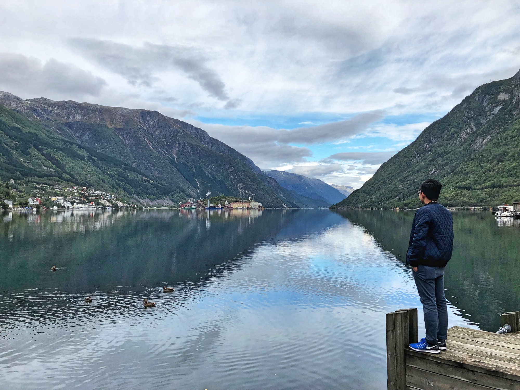 Overlooking the Hardangerfjord in Odda